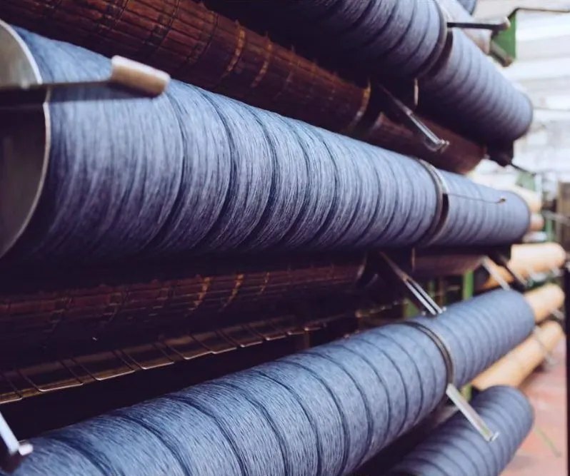 Bobinas de fio para produção de tecidos
